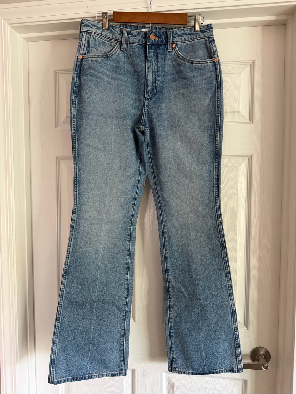 NWT - Wrangler Women's Light Blue Flared Jeans